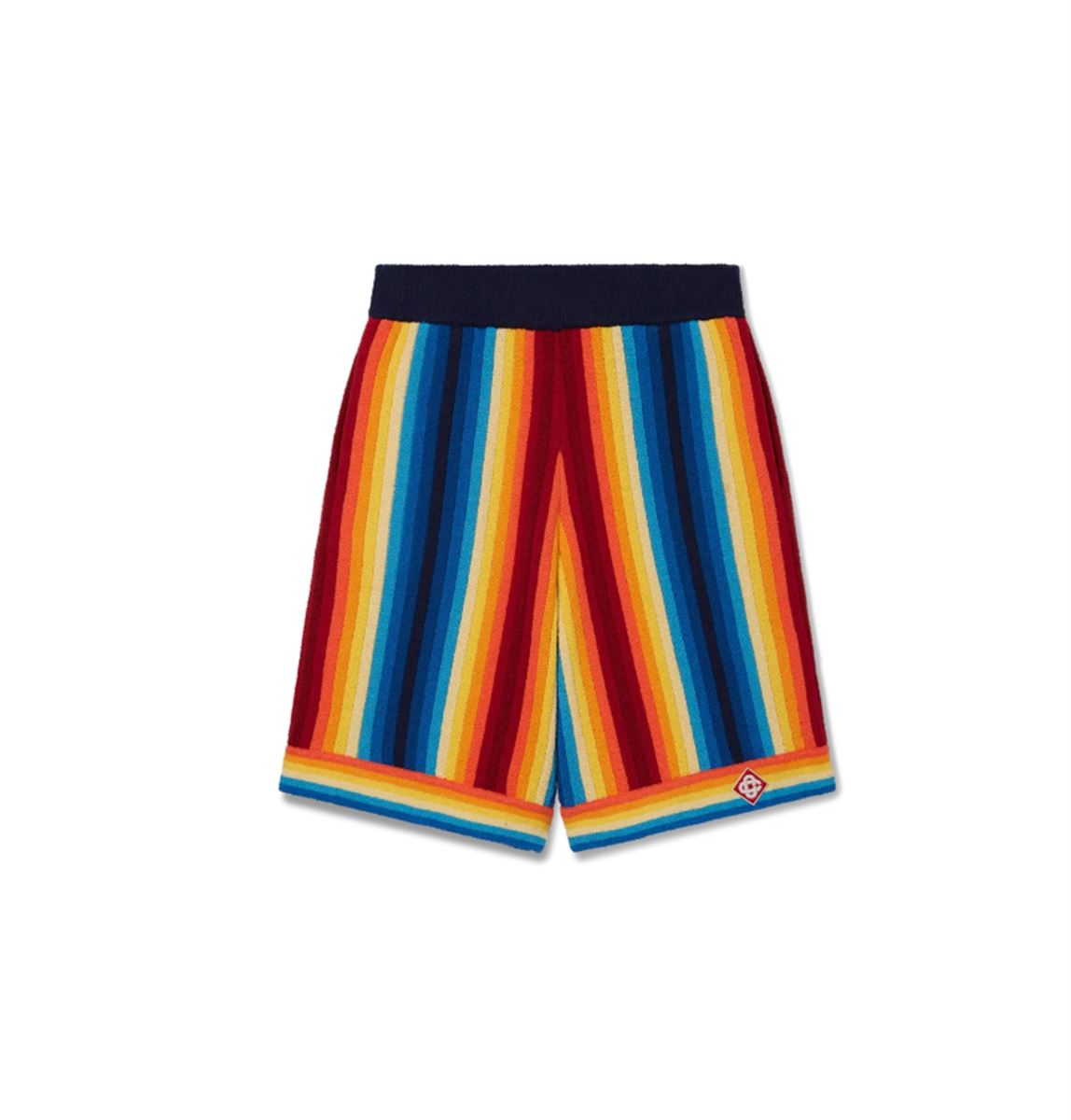 GRADIENT STRIPE TOWELLING SHORTS - CASABLANCA - Verso