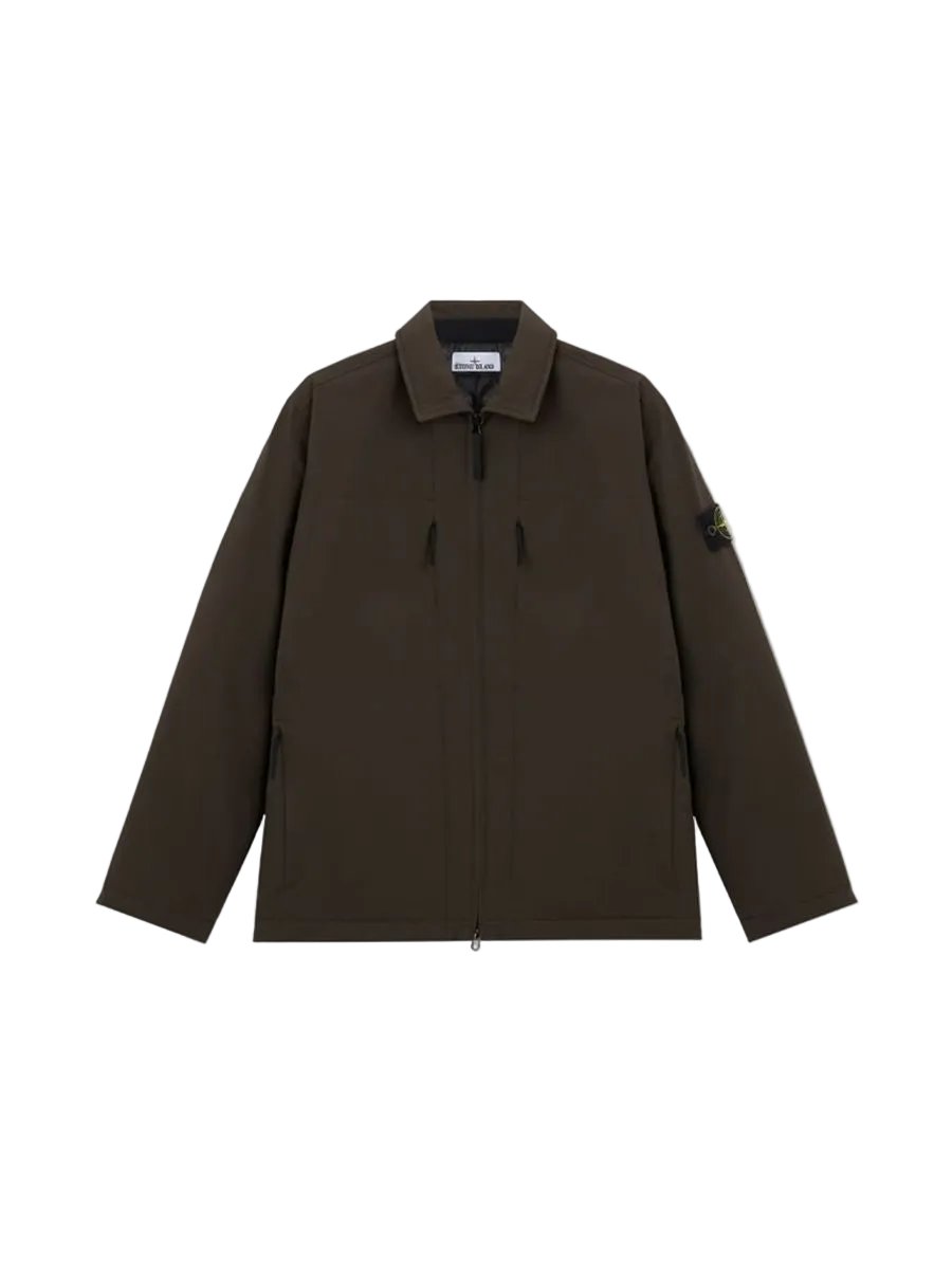 Padded coach jacket with wind- and water-resistant membrane