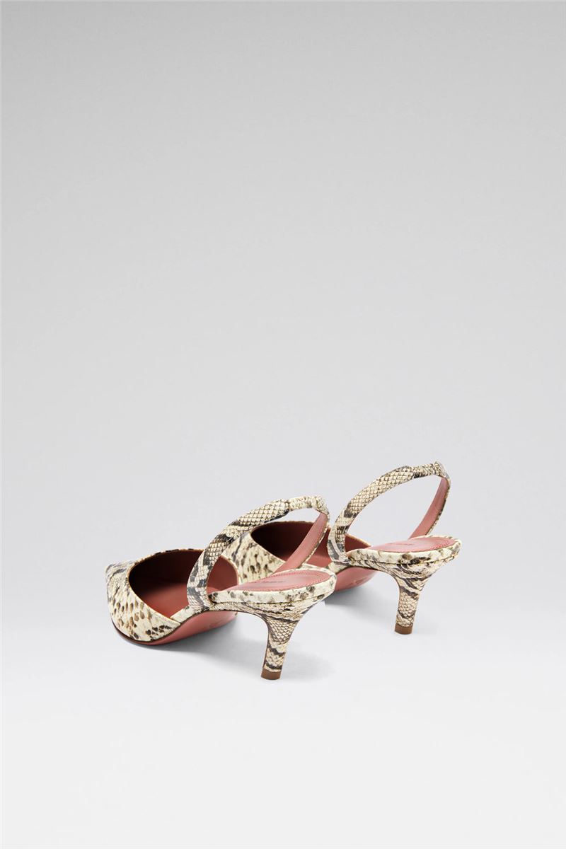 SOFIA SLING 60 SHINY SNAKESKIN PRINT LEATHER - AMINA MUADDI - Verso