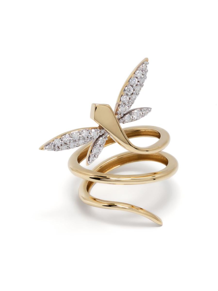 18KT YELLOW GOLD RING - ANAPSARA - Verso