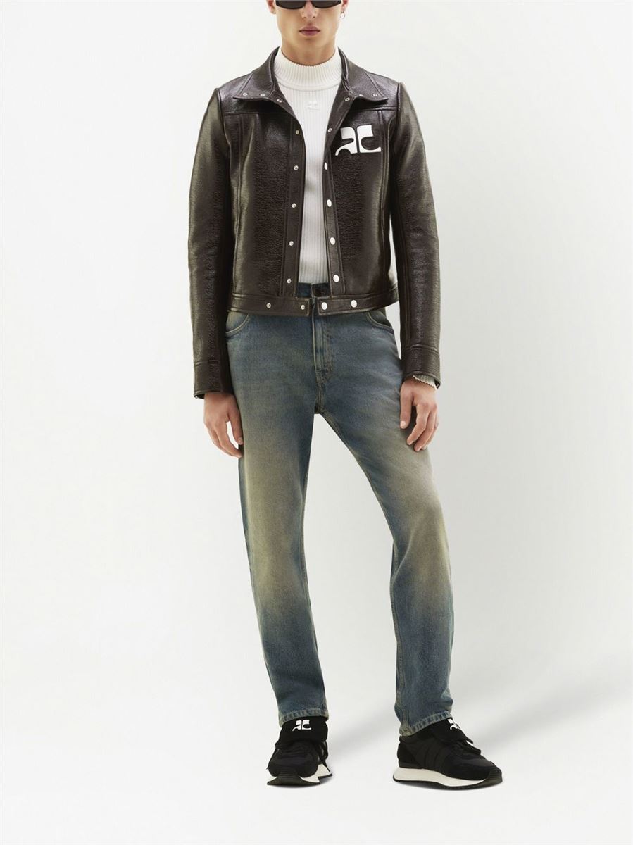 LOGO-PATCH PRESS-STUD JACKET -  COURREGES -  Verso