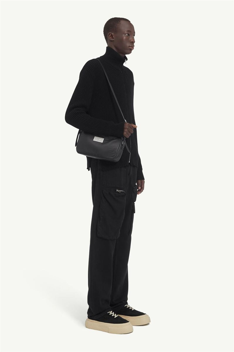 Ribbed knit sportsjacket