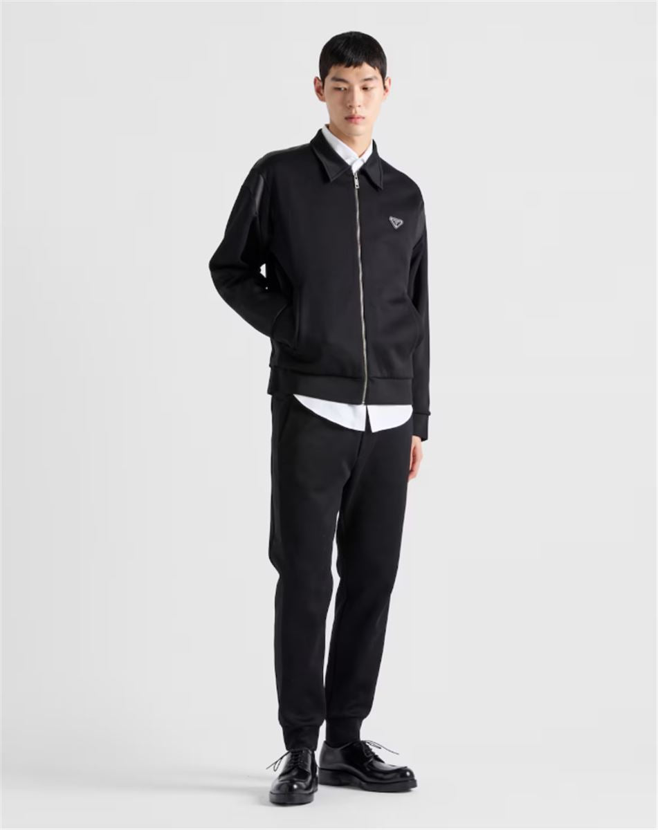 TECHNICAL FLEECE CARDIGAN WITH DUCHESSE DETAILS -  PRADA -  Verso