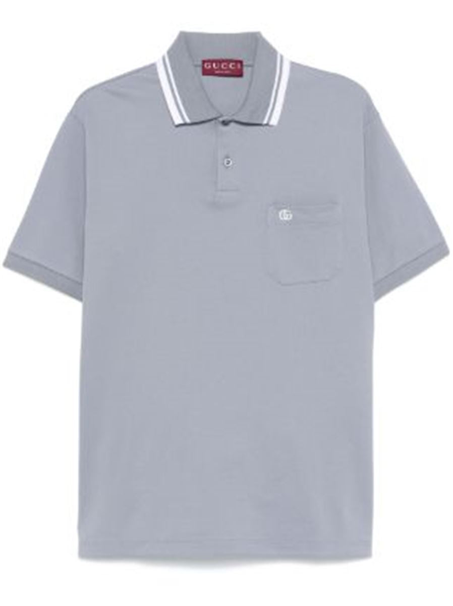 COTTON POLO SHIRT -  GUCCI -  Verso