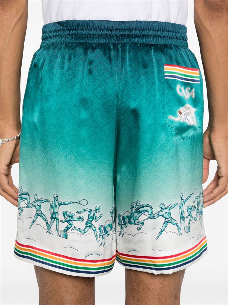 SATIN SILK SHORTS CASABLANCA
