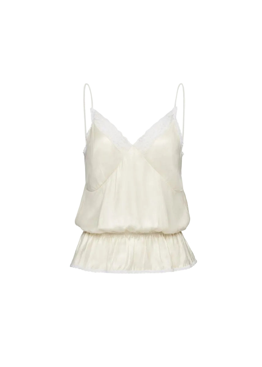 Lingerie-inspired camisole in cream-MAGDA BUTRYM-308208-36-Verso