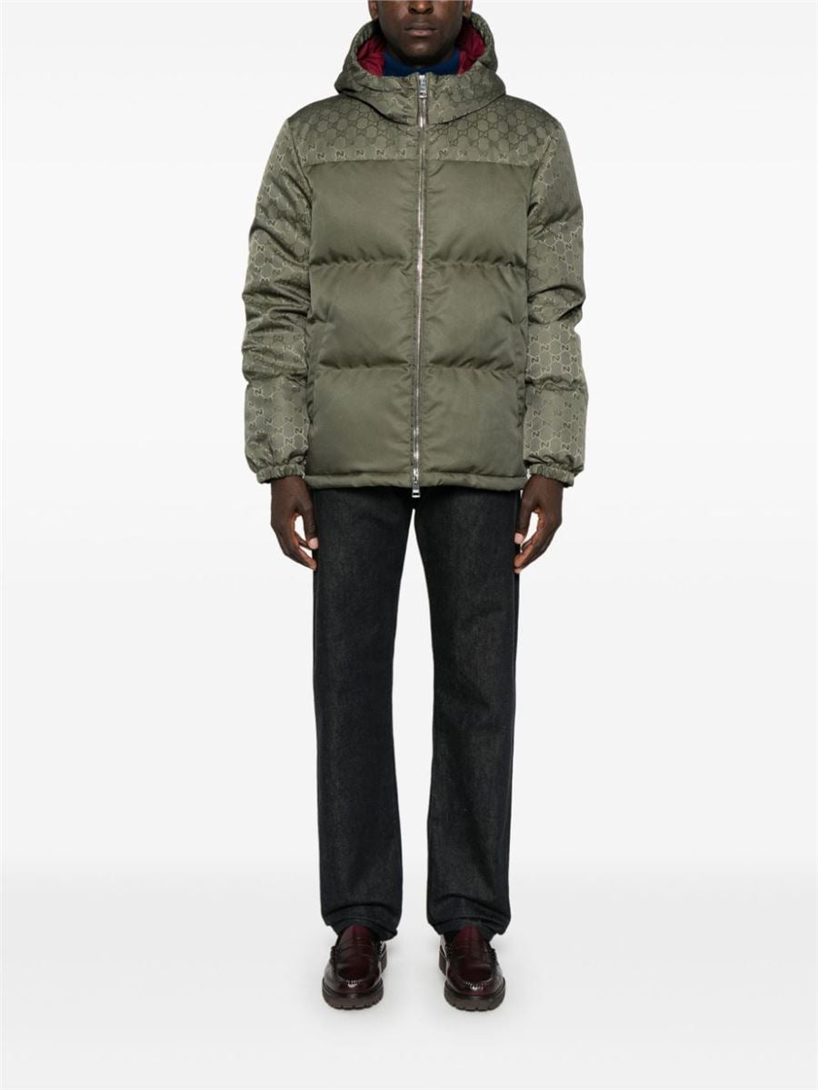GG CANVAS PUFFER JACKET GUCCI