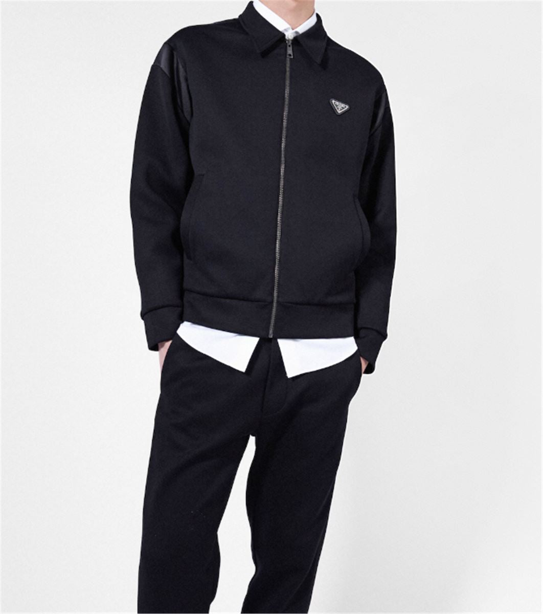TECHNICAL FLEECE CARDIGAN WITH DUCHESSE DETAILS -  PRADA -  Verso