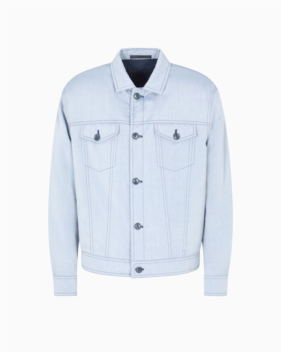 blouson in silk canvas