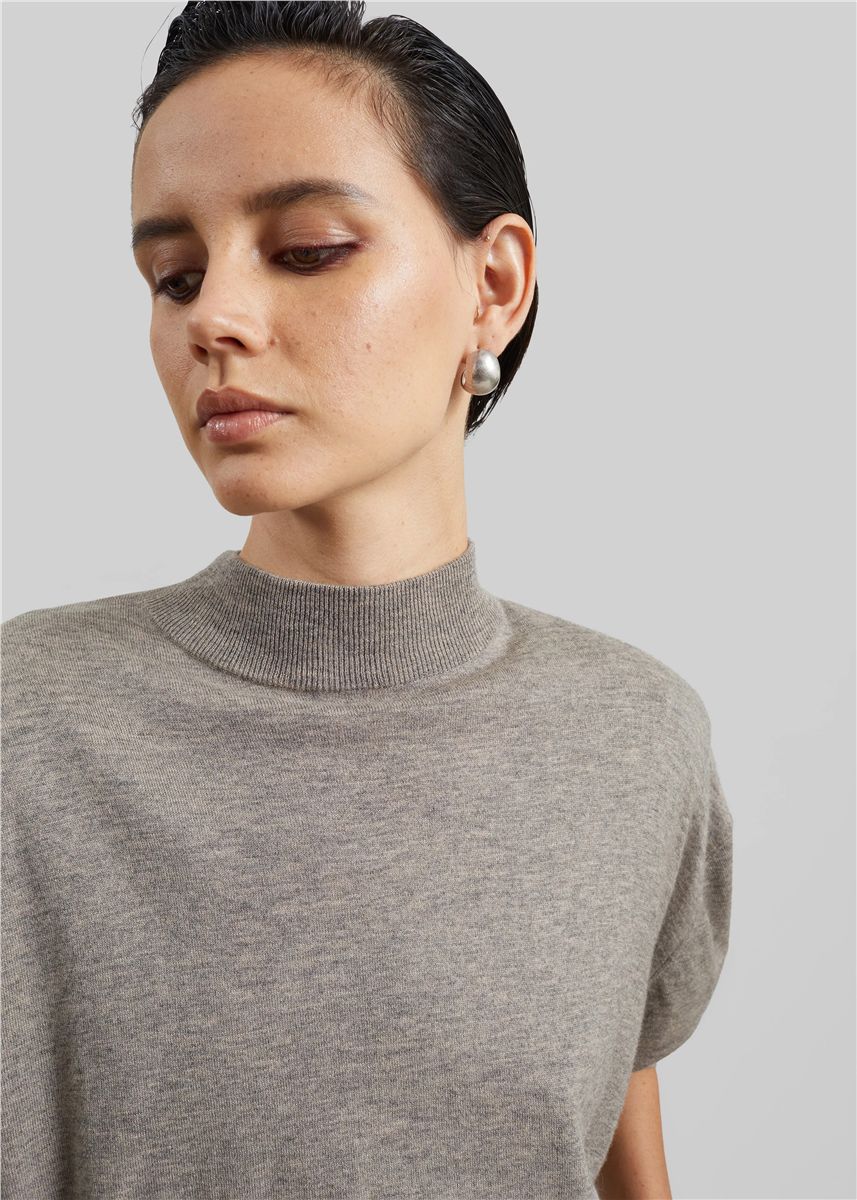 Rue padded high neck sweater-THE FRANKIE SHOP-Verso