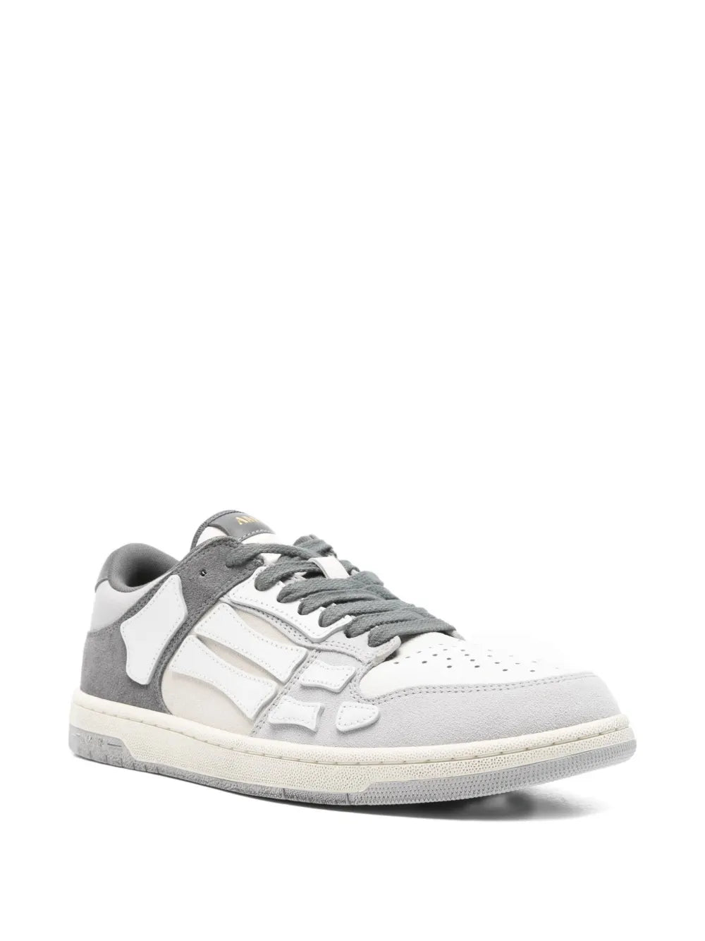 Skel-top bone-panelled low-top sneakers