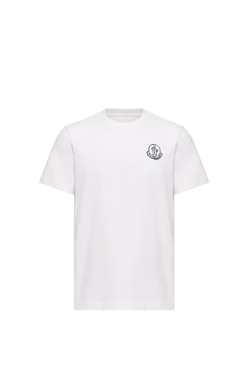 Cotton jersey logo patch t-shirt