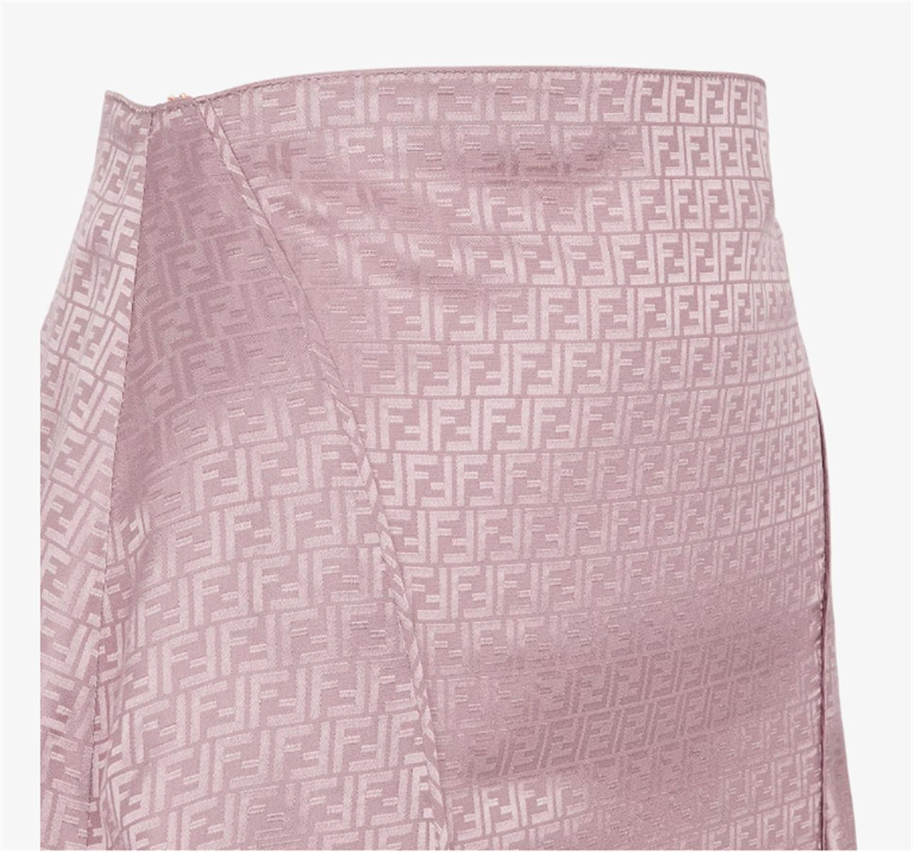 MAUVE PINK FF SILK SKIRT -  FENDI -  Verso