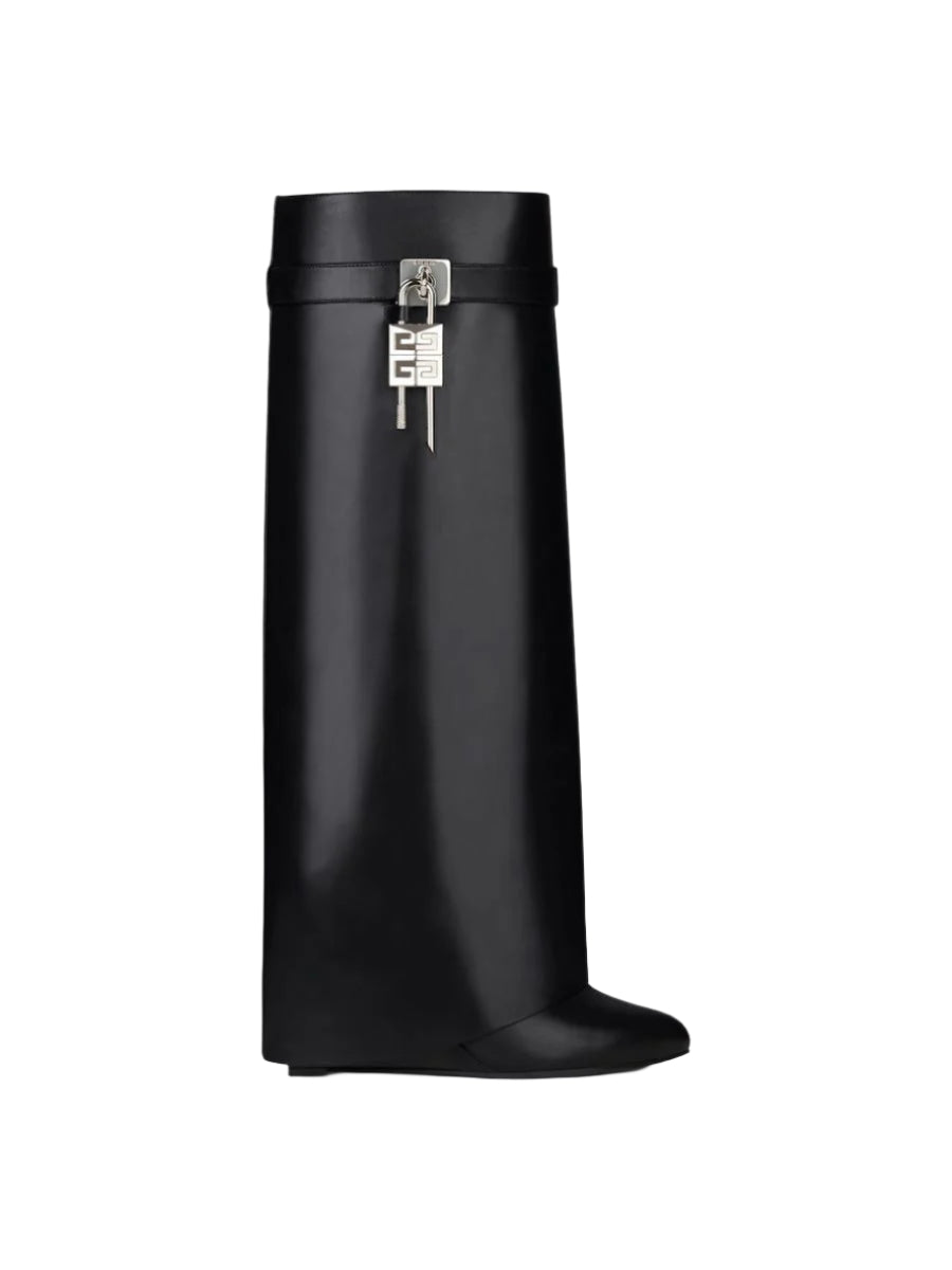 SHARK LOCK BOOTS IN LEATHER -  GIVENCHY -  Verso