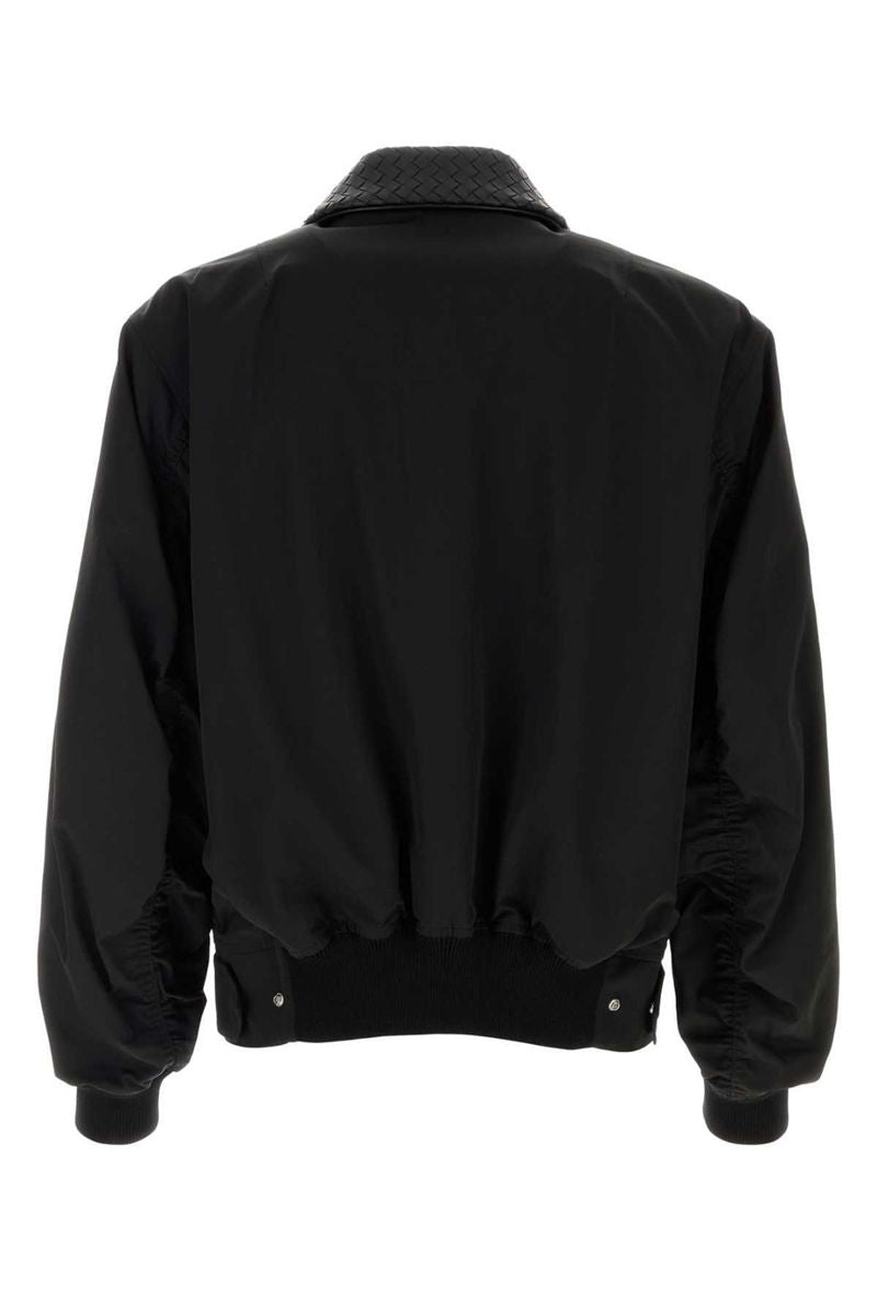 Intrecciato Zip-Up Jacket-BOTTEGA VENETA-Verso