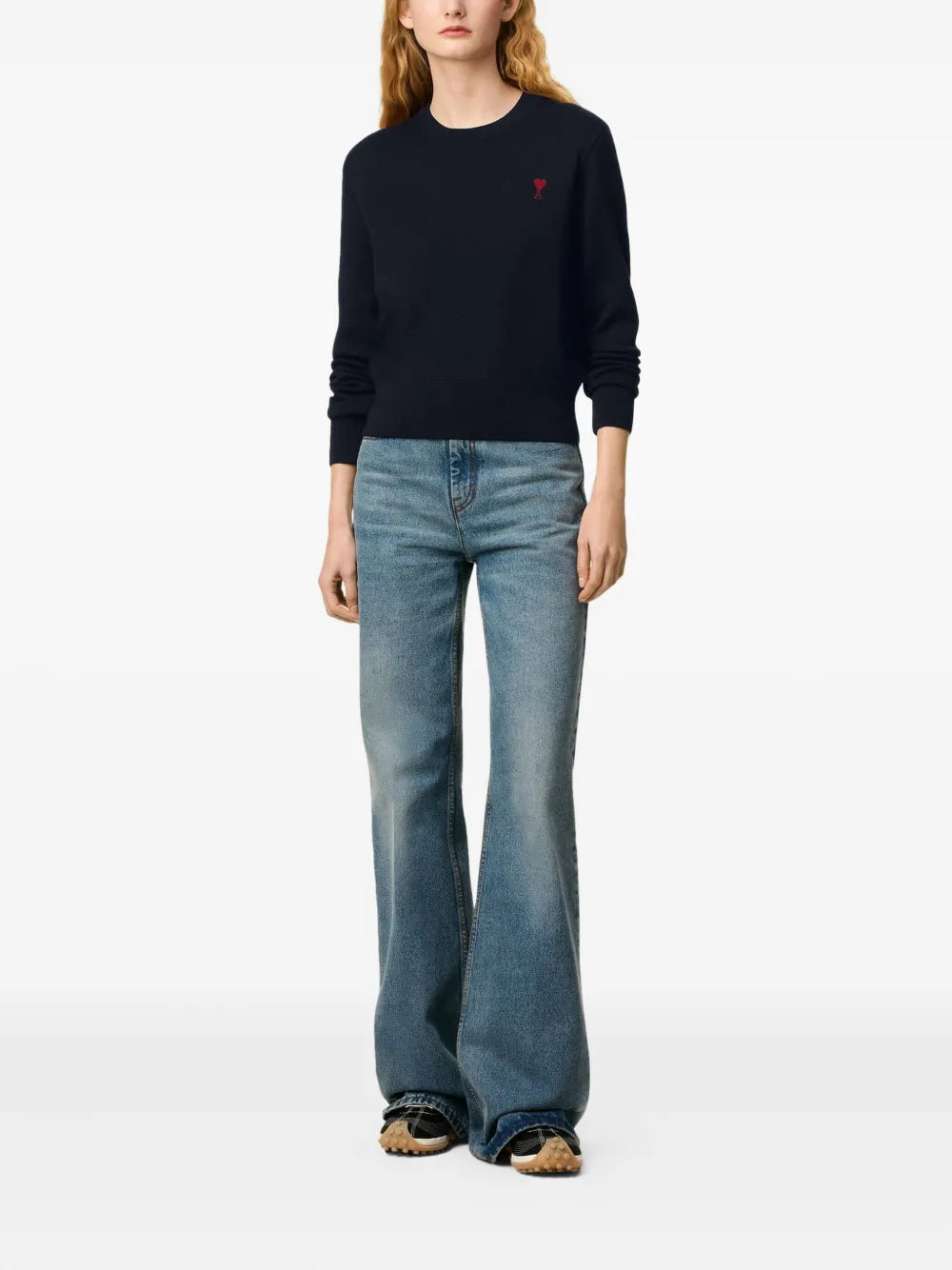 Paris Ami de Coeur Wool Crew-neck Sweater