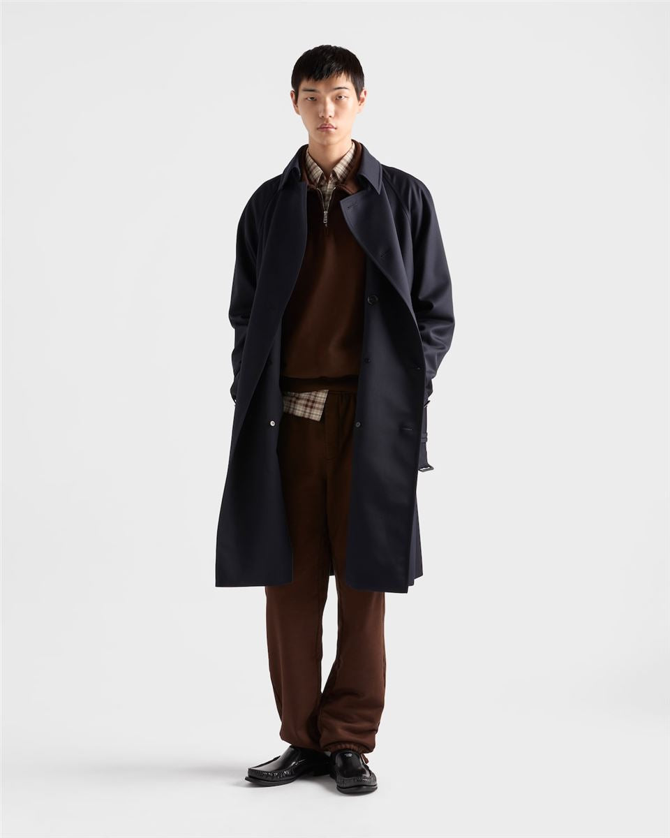 cotton fleece polo shirt-PRADA-Verso