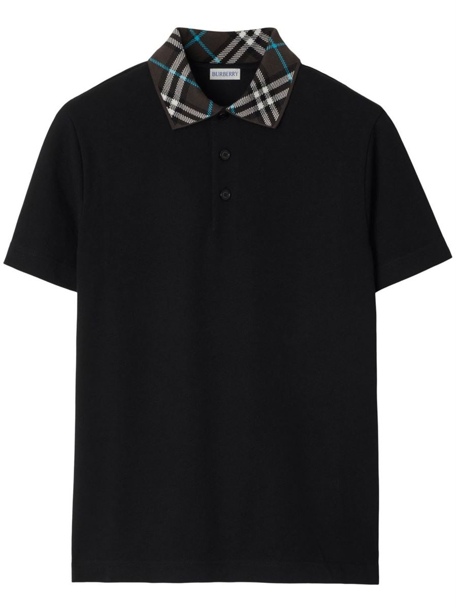 COTTON POLO SHIRT -  BURBERRY -  Verso