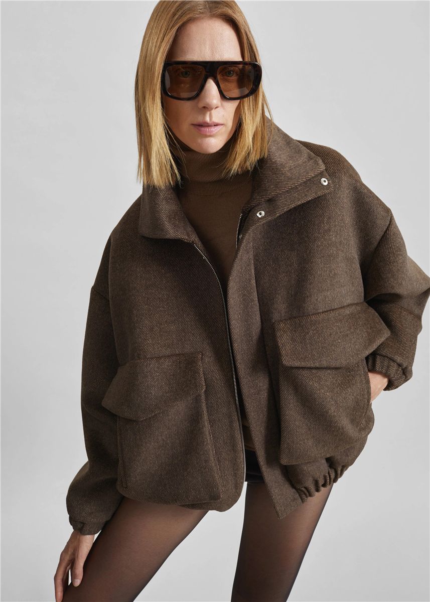 Elle Aviator Jacket-THE FRANKIE SHOP-Verso