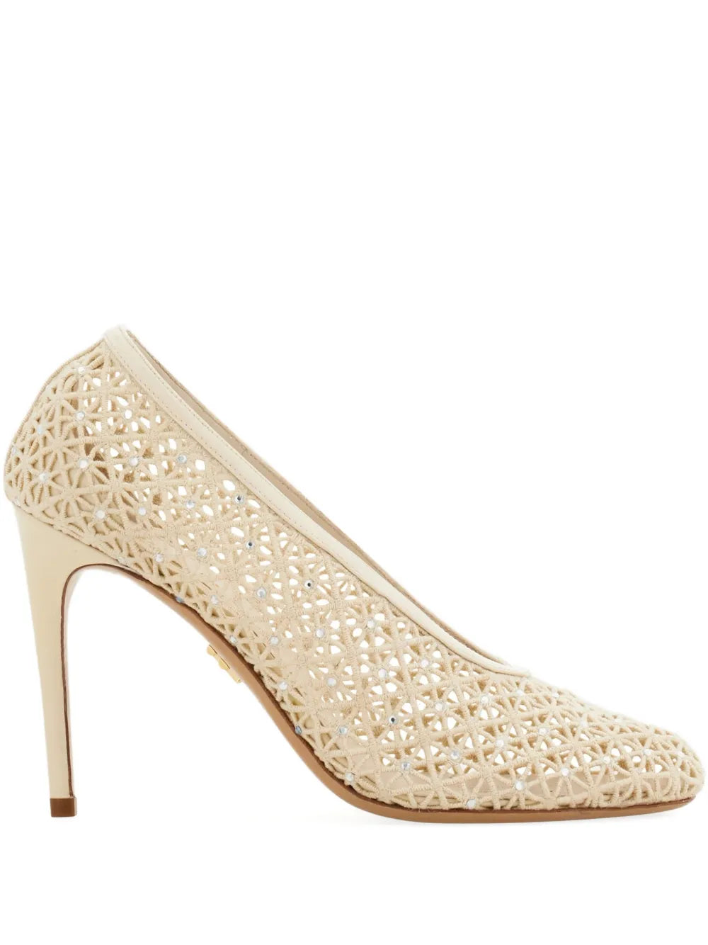 90mm macramé pumps-FERRAGAMO-Verso