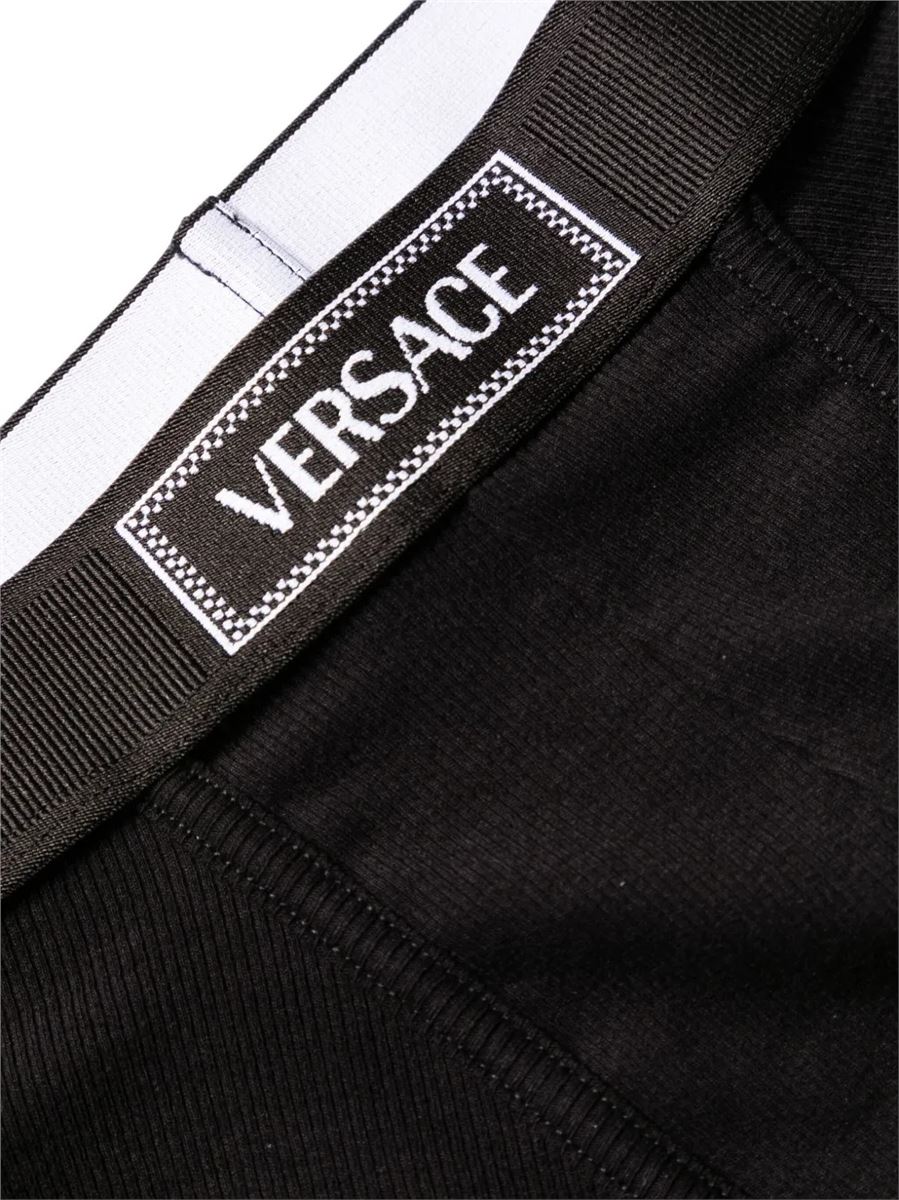 90s logo ribbed boxers-VERSACE-Verso