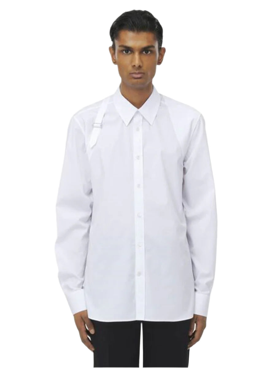 SHIRT WITH HARNESS FOR MEN IN WHITE - A. MCQUEEN - Verso