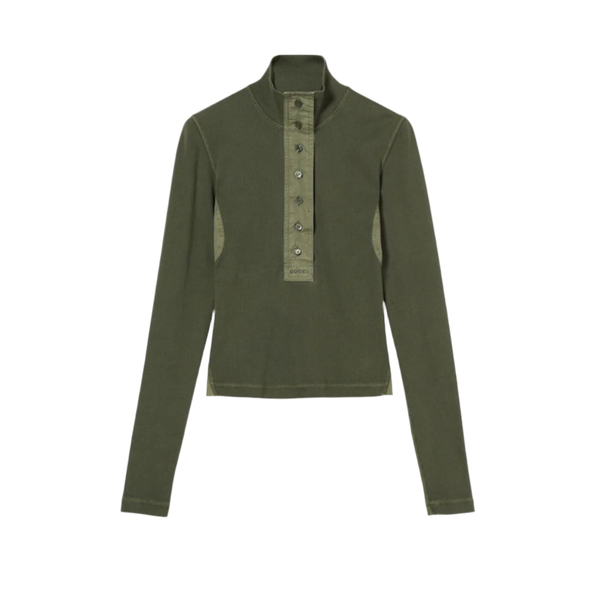 COTTON RIB LONG-SLEEVE T-SHIRT - GUCCI - Verso