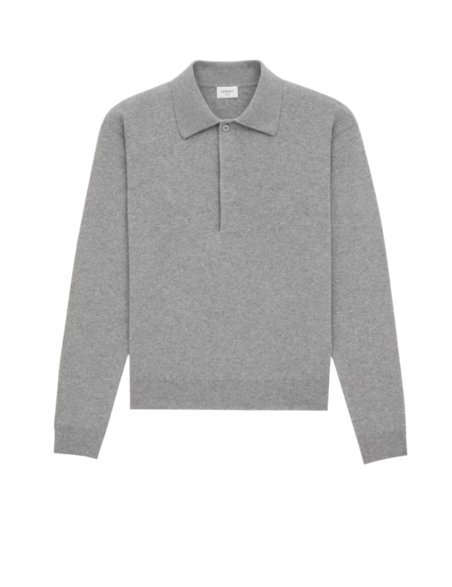 POLO IN WOOL - SAINT LAURENT - Verso