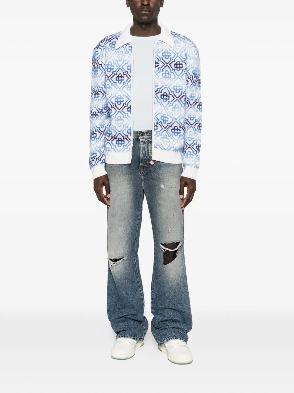 Zip-up cardigan-CASABLANCA-Verso