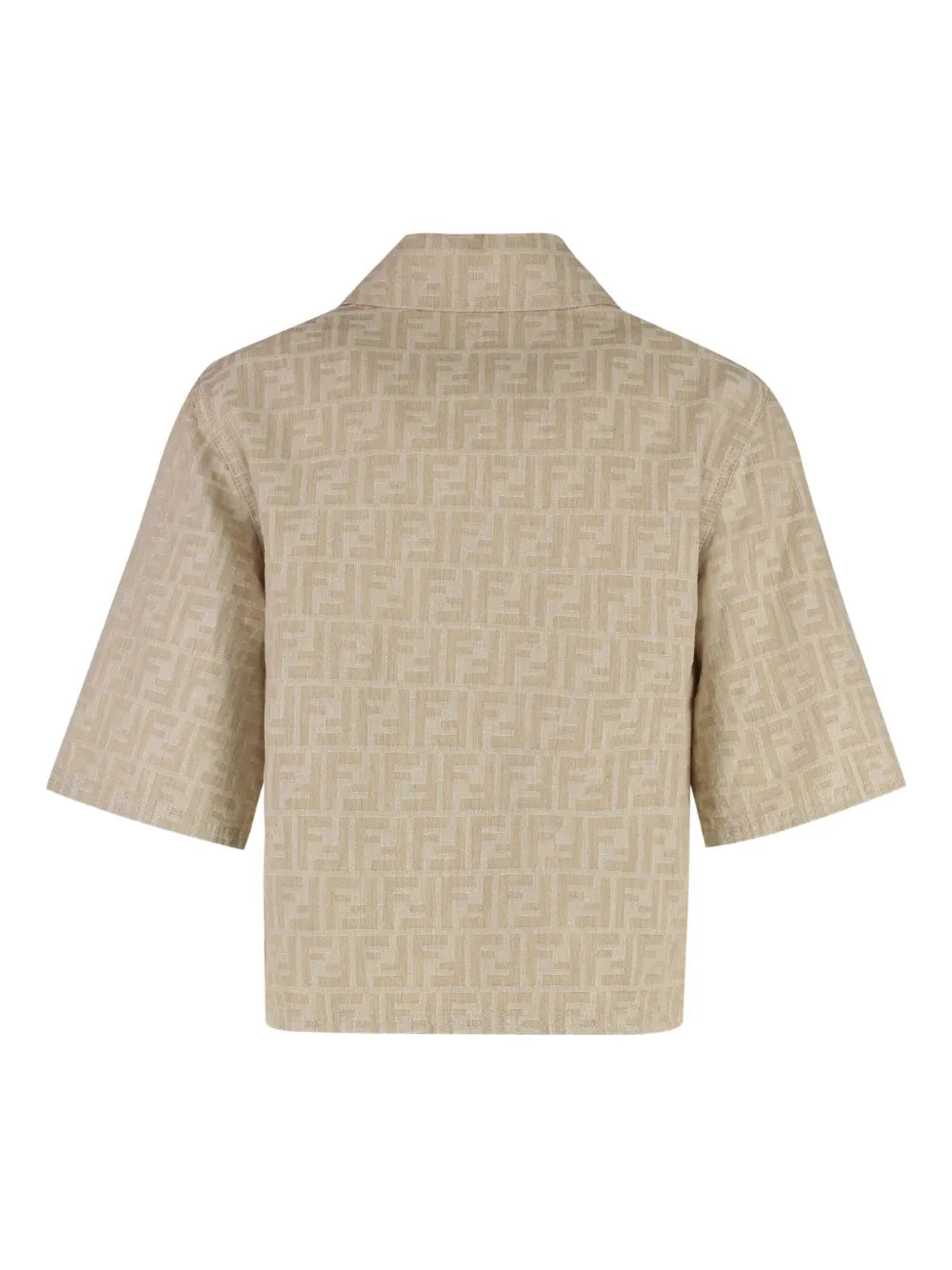 FF-motif zip-front jacket