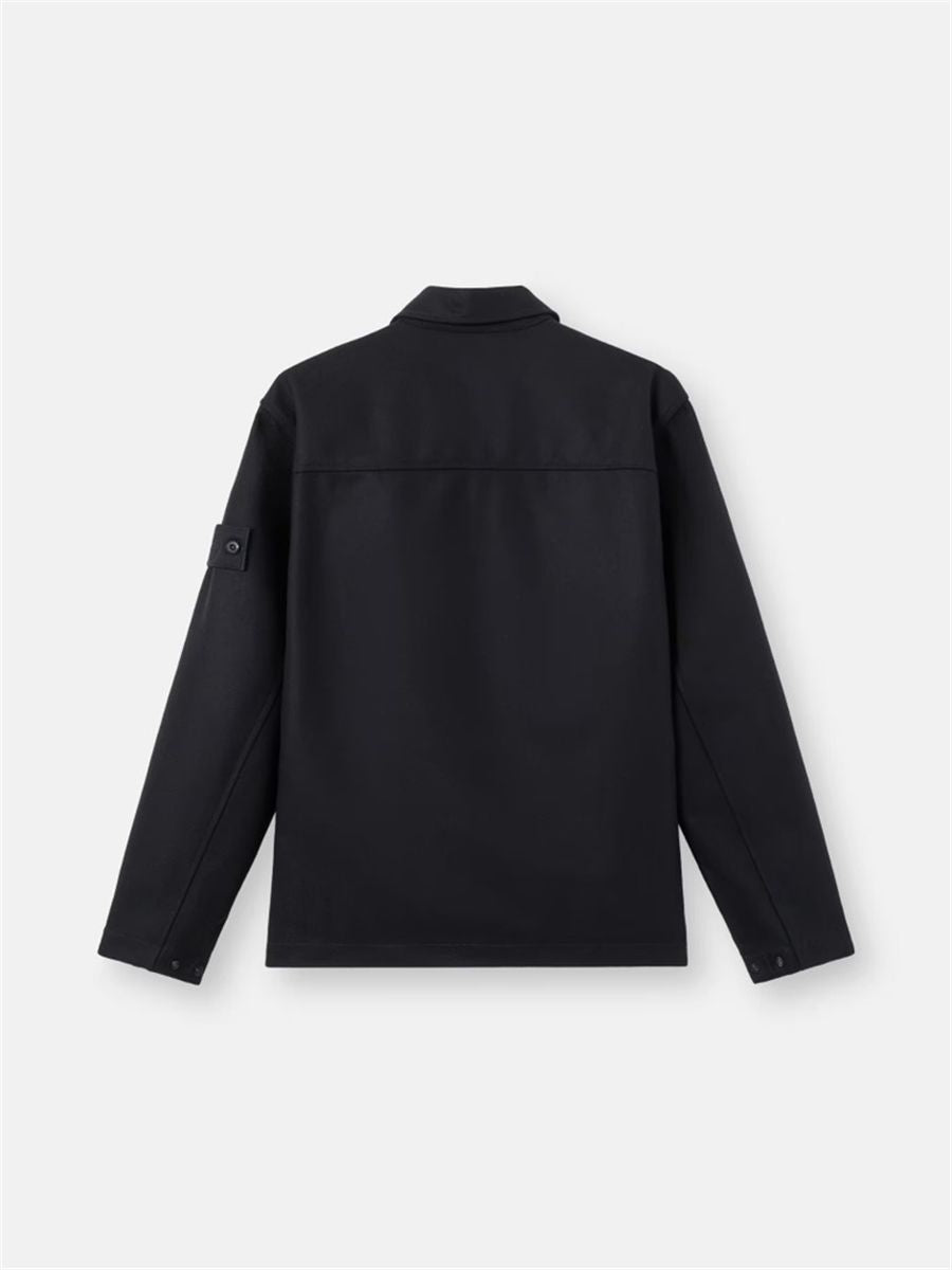 Regular-fit overshirt with chest pocket