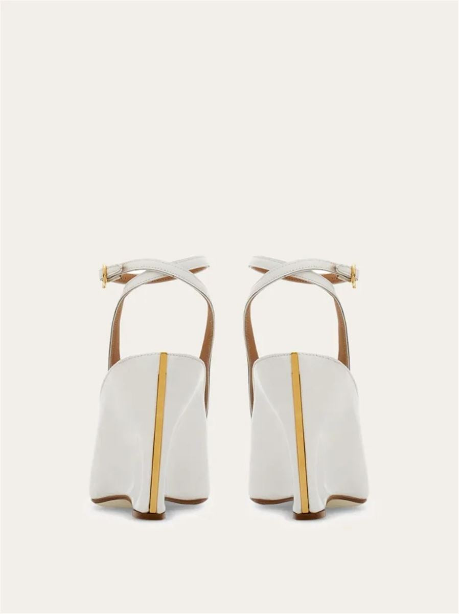 Peep toe wedge sandal