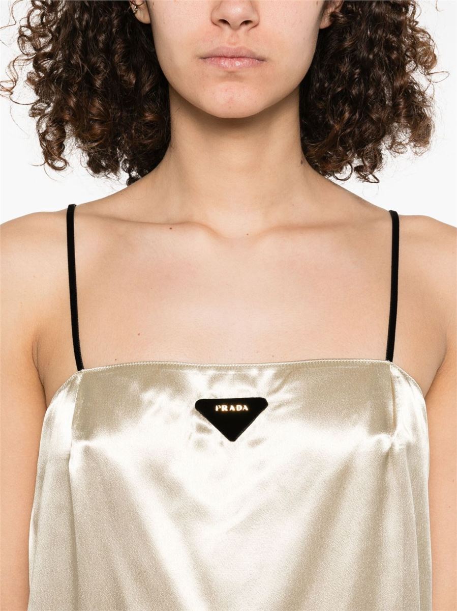 TRIANGLE-LOGO DRESS - PRADA - Verso