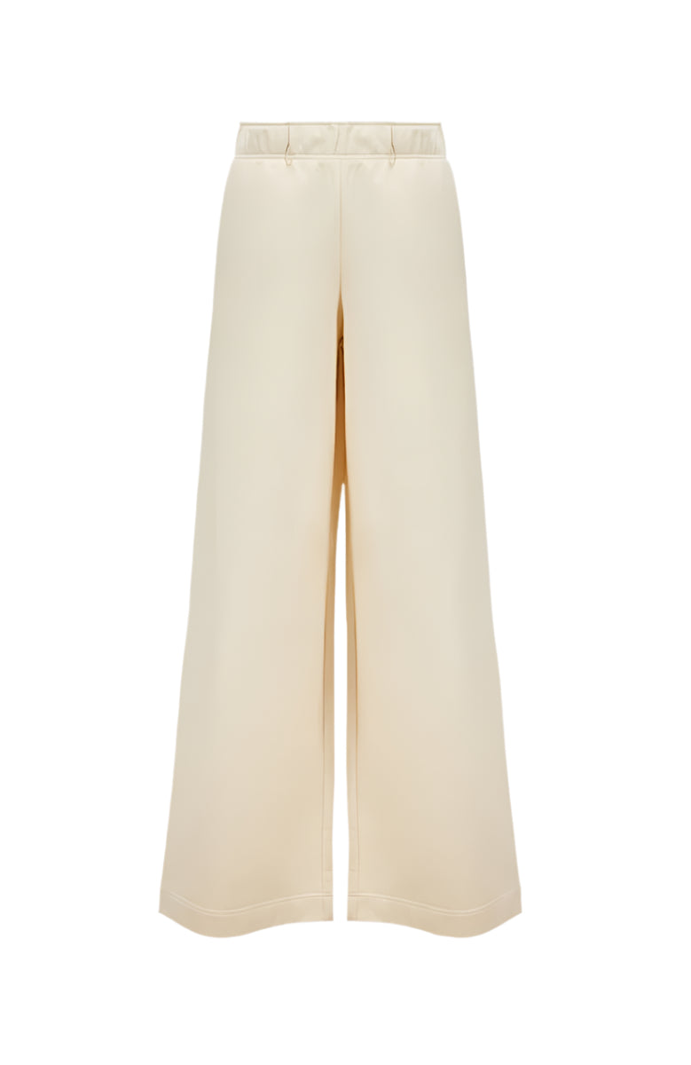 WIDE LEG COTTON TRACK PANTS - MONCLER - Verso