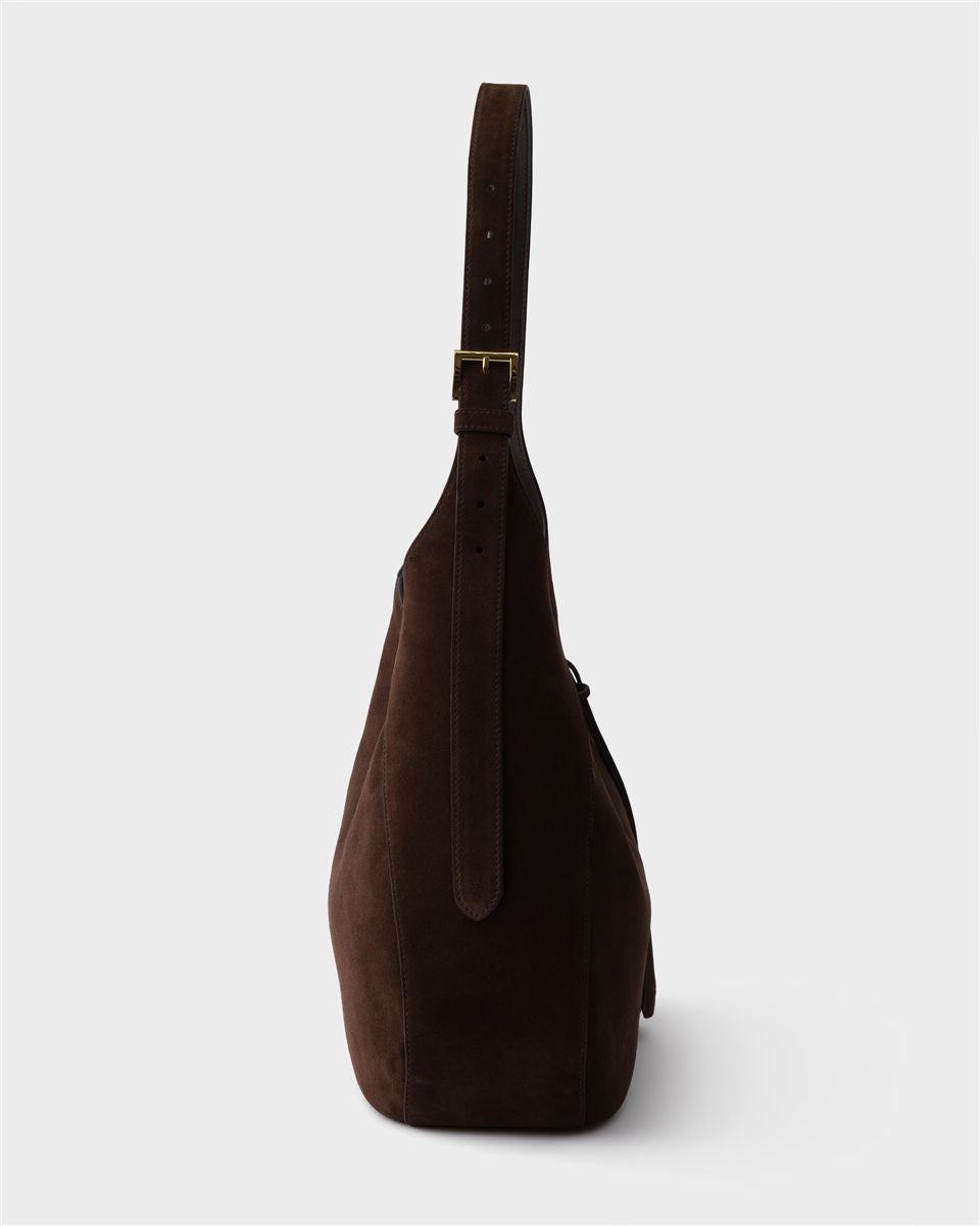 Prada boogie large suede bag-PRADA-Verso