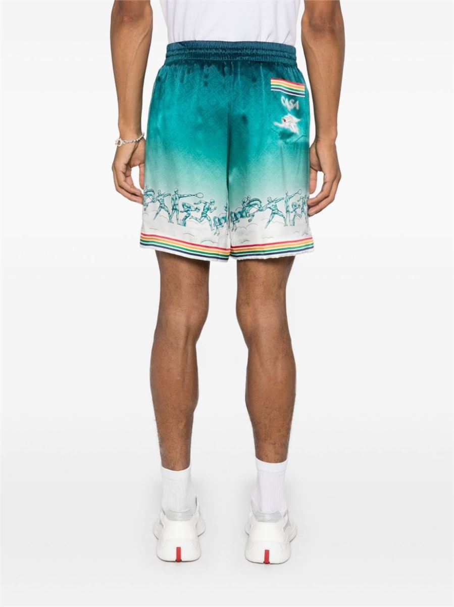 SATIN SILK SHORTS CASABLANCA