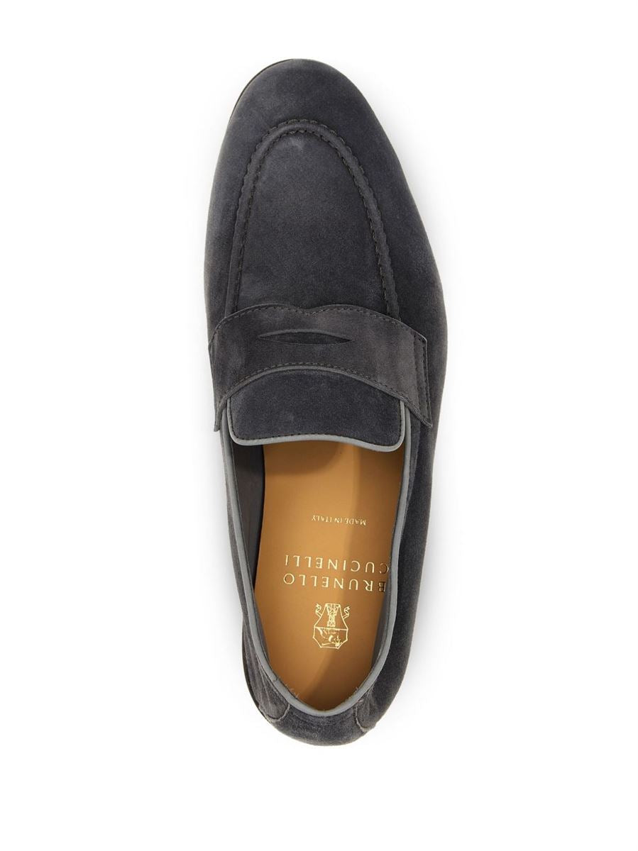SUEDE LOAFERS -  BRUNELLO CUCINELLI -  Verso