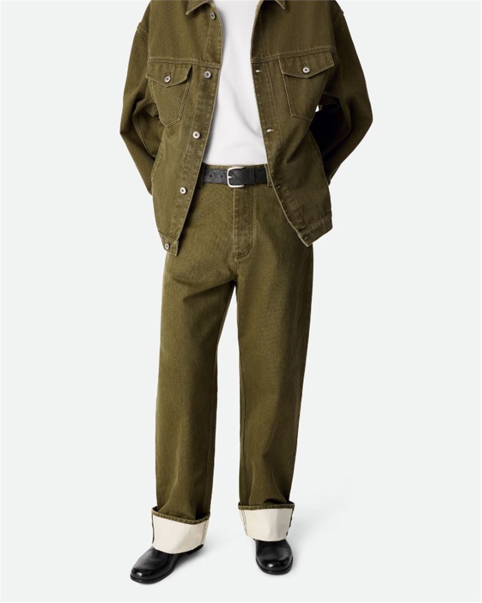 COLORED TURNED UP JEANS - BOTTEGA VENETA - Verso