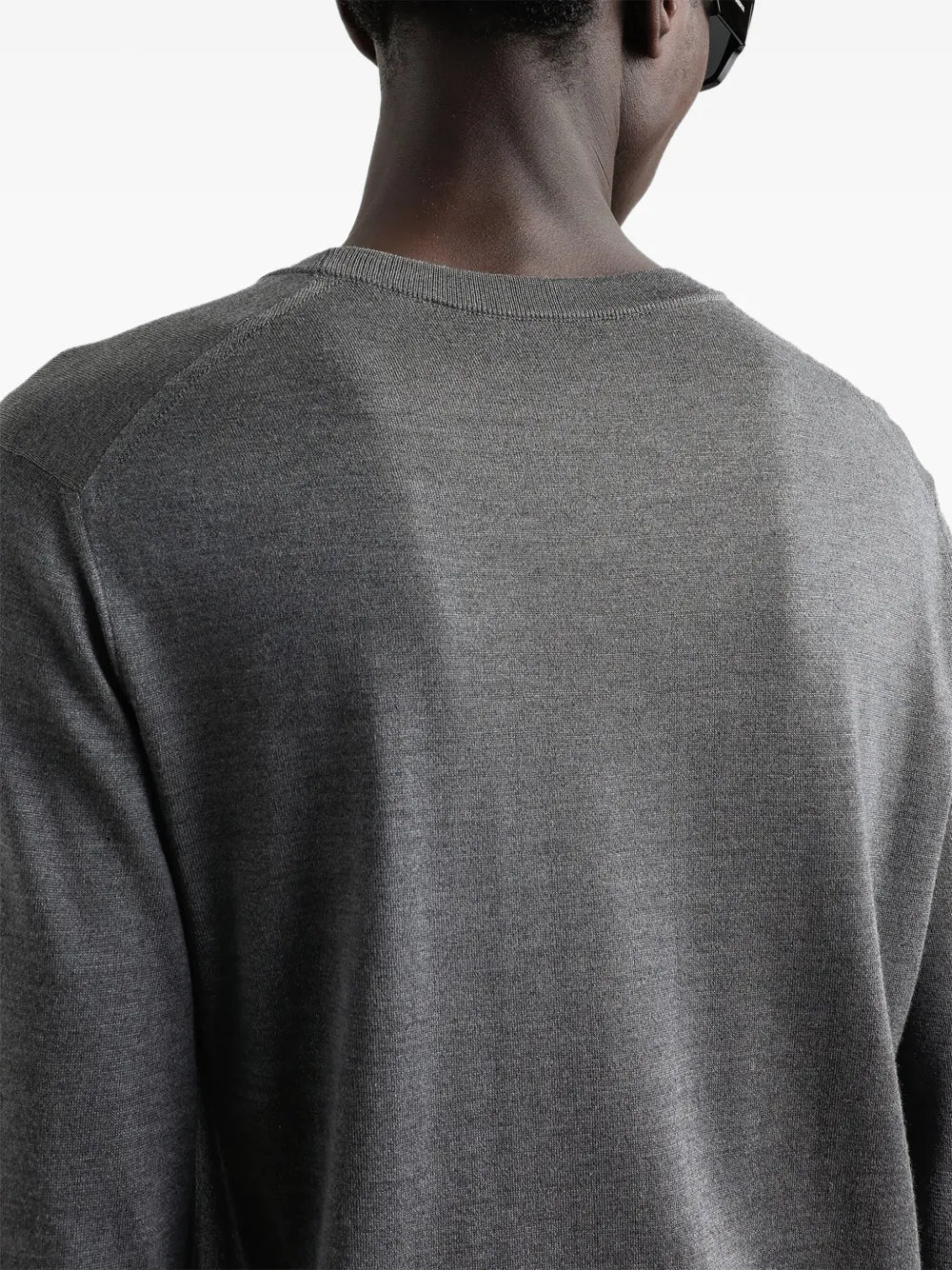 Logo-embroidered silk sweater