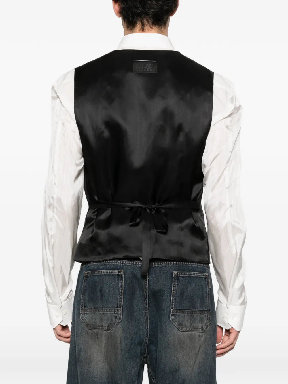 Maison margiela pinstriped button vest-MM6-Verso