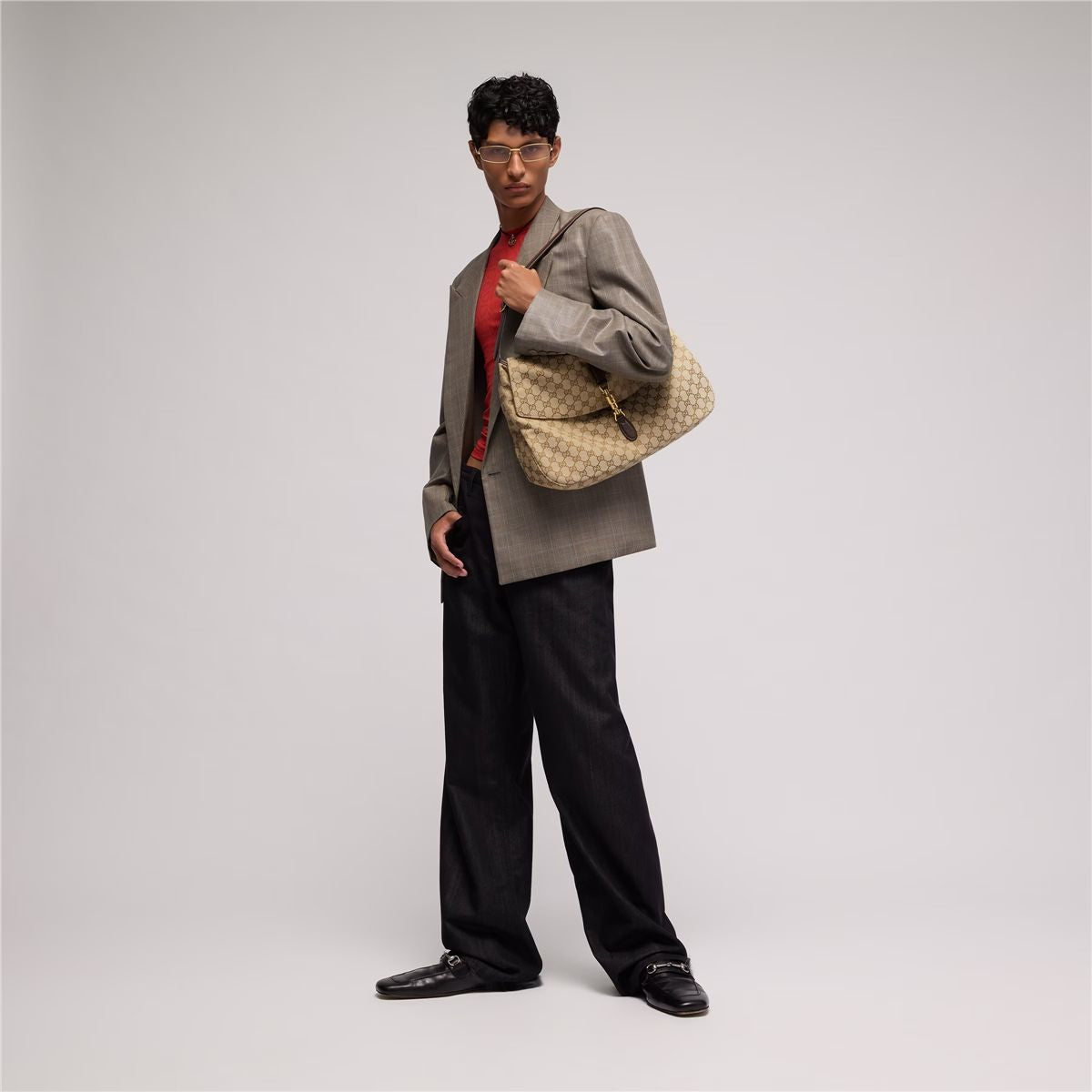 Jackie flap large crossbody bag-GUCCI-Verso