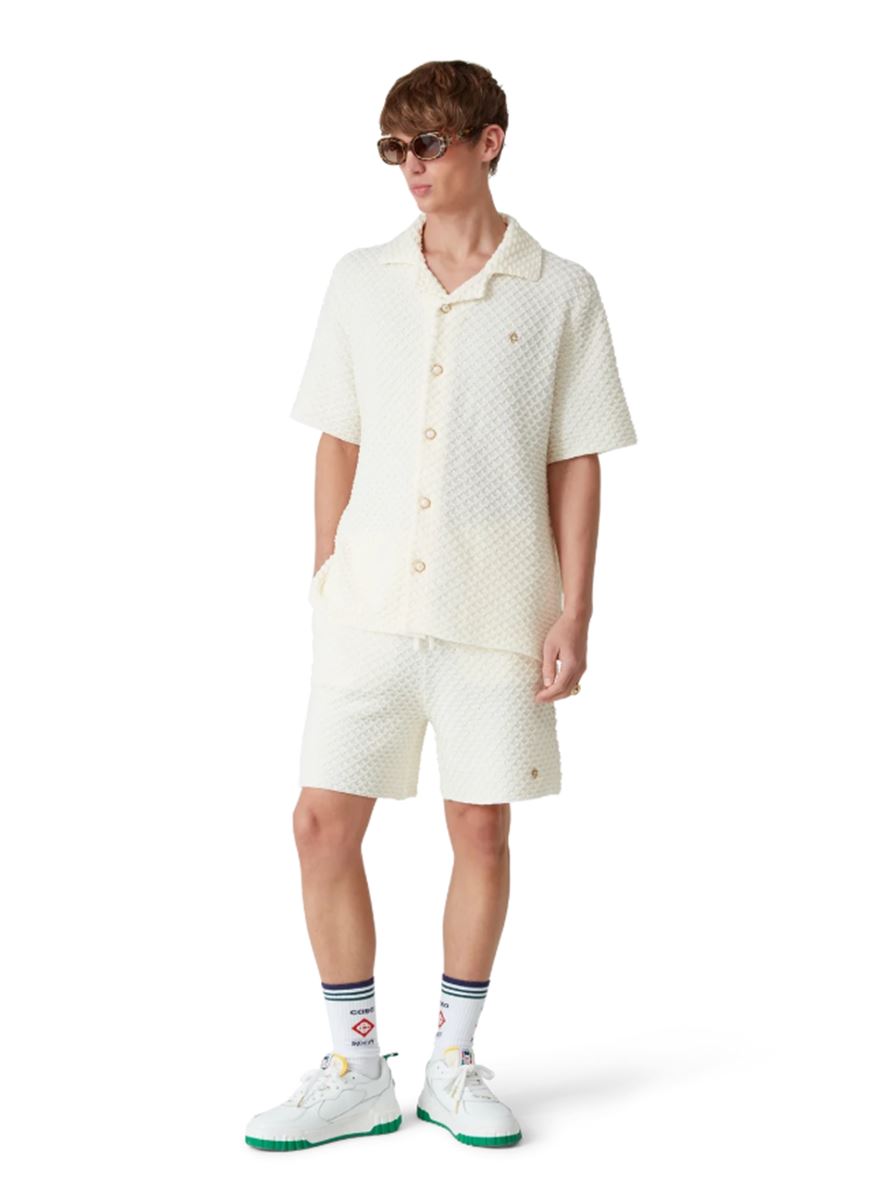 TEXTURED KNITTED SHORTS - CASABLANCA - Verso