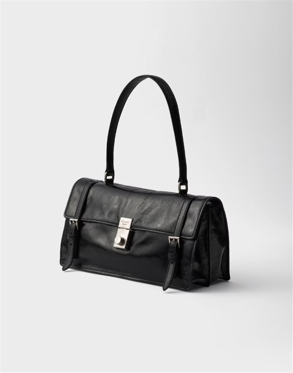 MEDIUM LEATHER HANDBAG - PRADA - Verso
