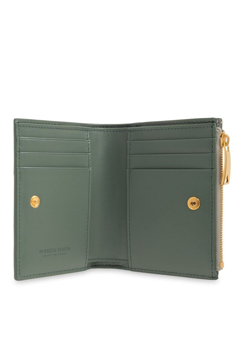 BOTTEGA VENETA INTRECCIATO ZIPPED WALLET -  BOTTEGA VENETA -  Verso