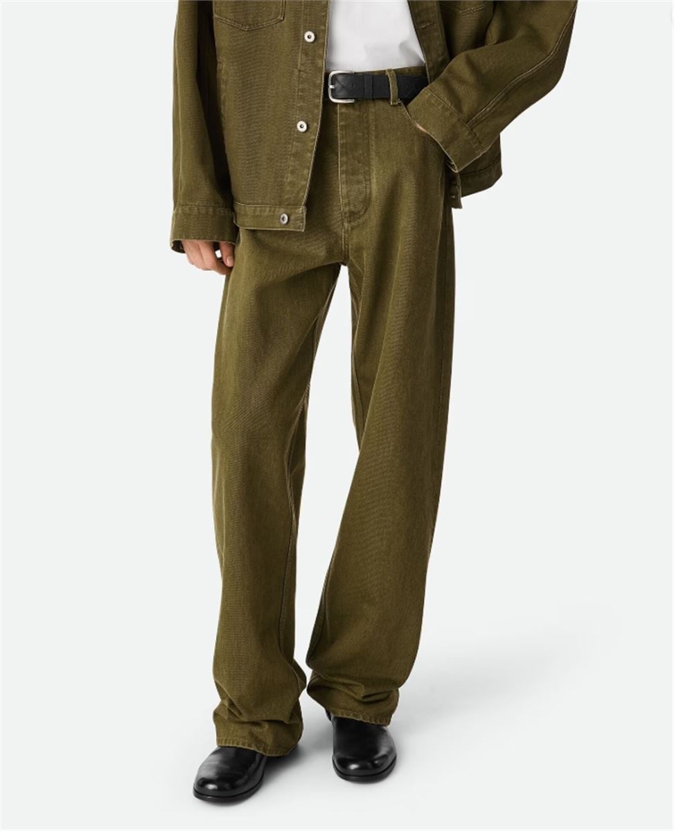 COLORED TURNED UP JEANS - BOTTEGA VENETA - Verso