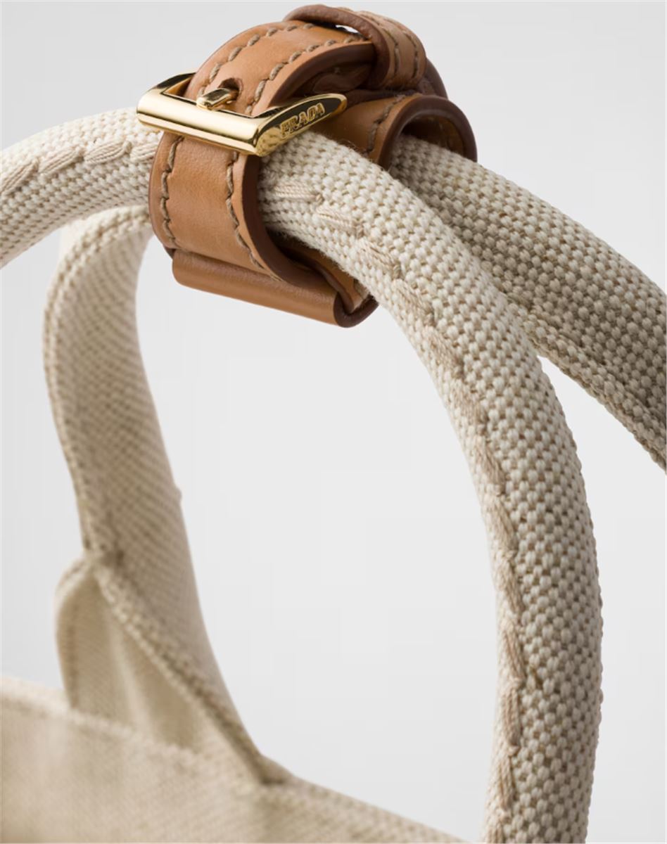 SMALL LINEN BLEND HANDBAG -  PRADA -  Verso