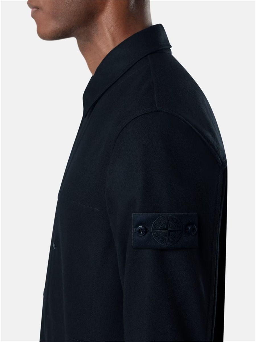 Regular-fit overshirt with chest pocket