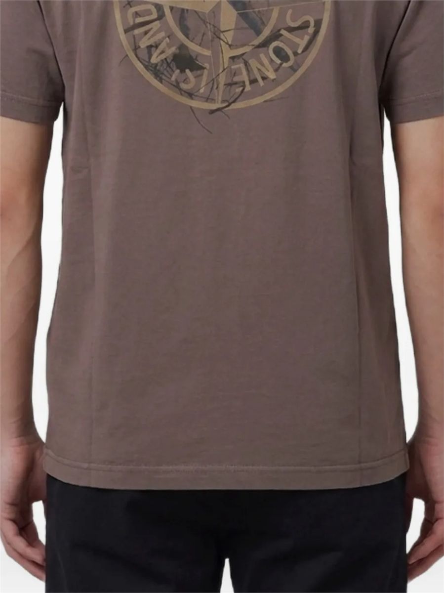 Logo-print t-shirt-STONE ISLAND-Verso