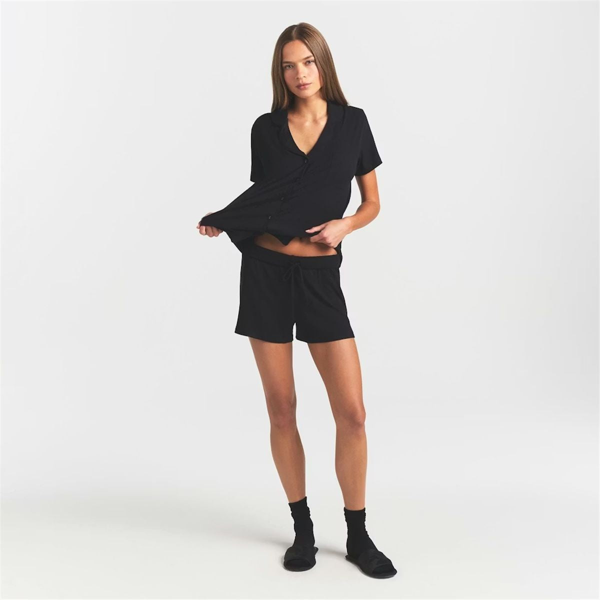 Soft Lounge Short Sleep Set-SKIMS-Verso
