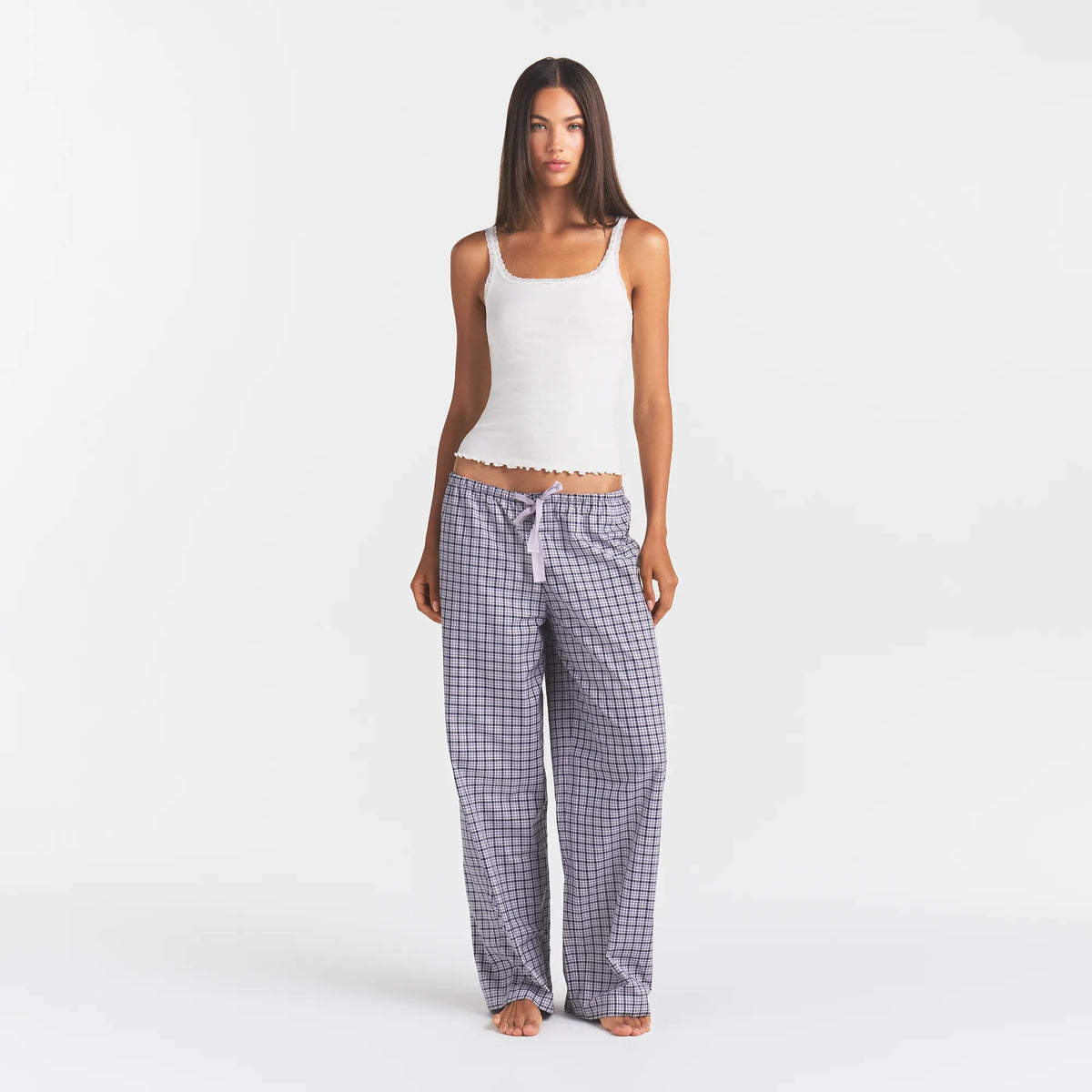 Cotton poplin sleep oversized pant-SKIMS-Verso